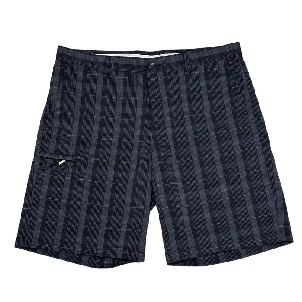 Men's Greg Norman Golf 38 Large Chino Khakis Shorts Black Stretch Grip Waistband - Picture 3 of 8